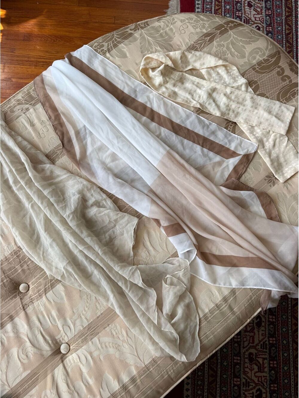 3 Silk scarves
